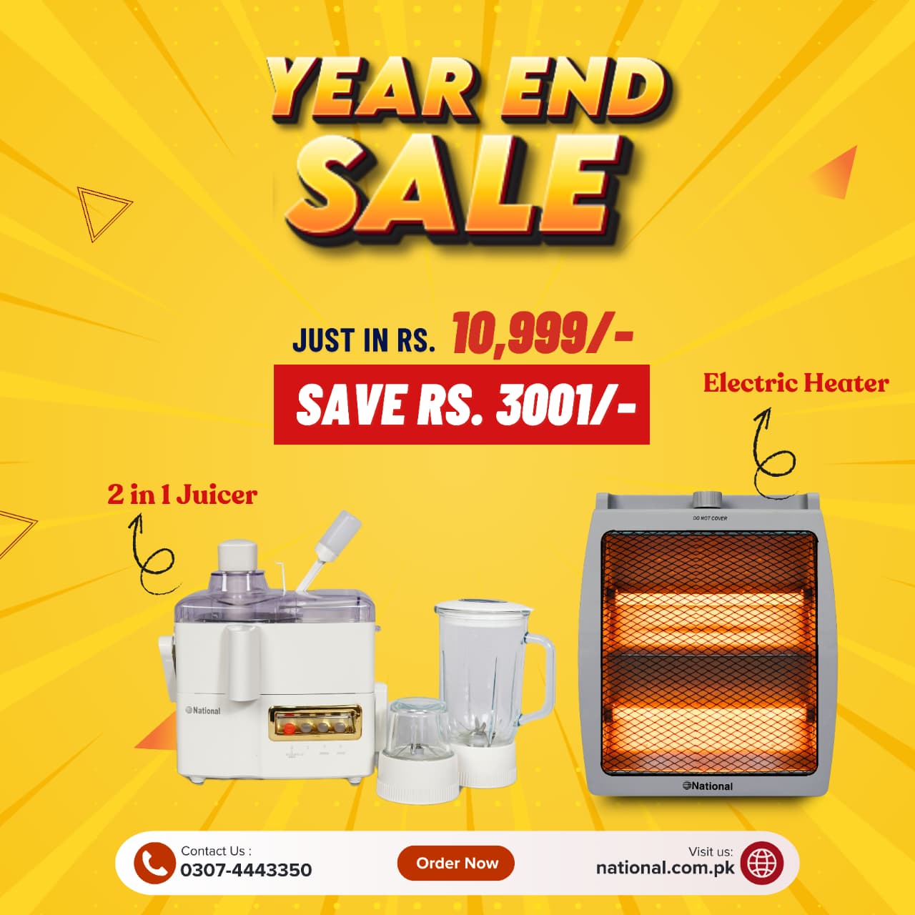 The Juicer & Heater Combo